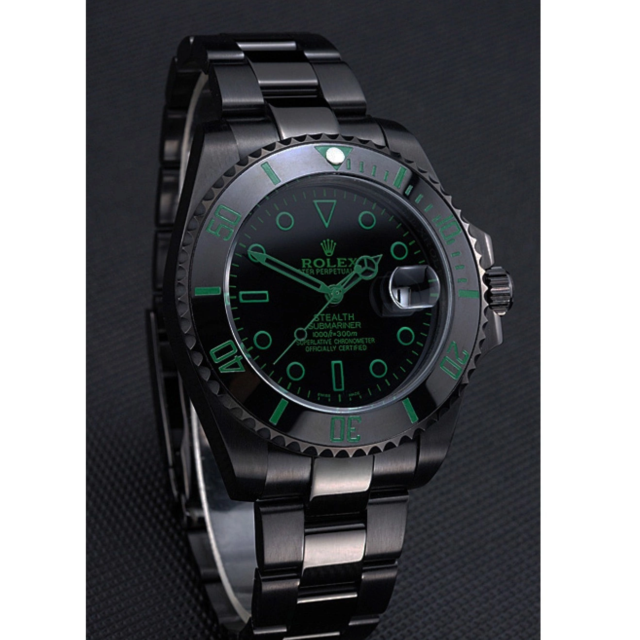 AAA replica watch Submariner Black Ceramic Stealth Rolex 622007 0508